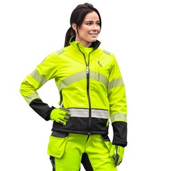 PATRON softshell-takki Danica naisten fl.kelt./musta LK2 E